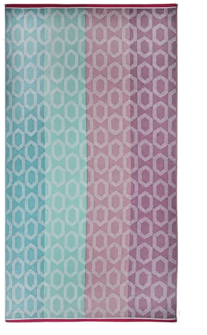 Fouta Cotton Beach Towel - 40β W x 72β L -Geo Maize