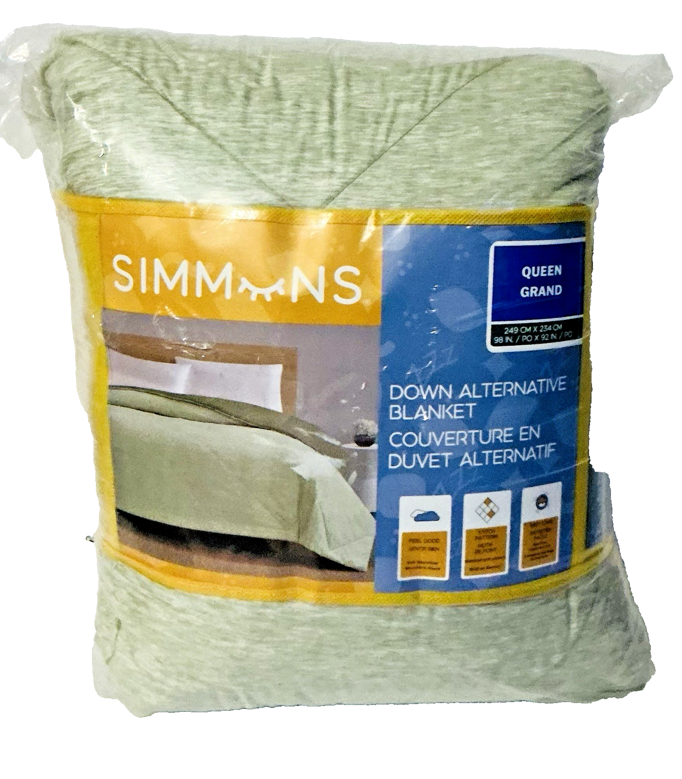Simmons Down Alternative Blanket Queen Green