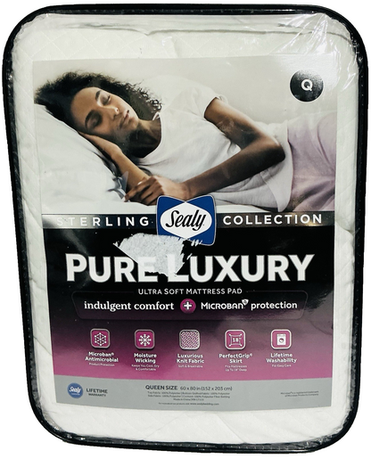 Sterling Sealy Collection Pure Luxury Mattress Pad Queen- ultra soft