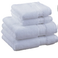 Purely Indulgent 4-piece Cotton Hand Towel and Washcloth Set in White