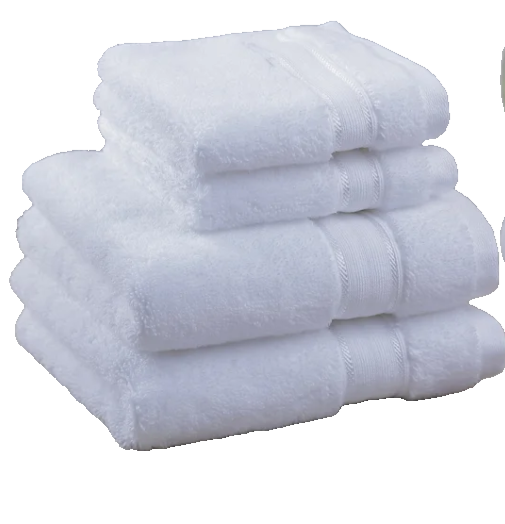 Purely Indulgent 4-piece Cotton Hand Towel and Washcloth Set in White
