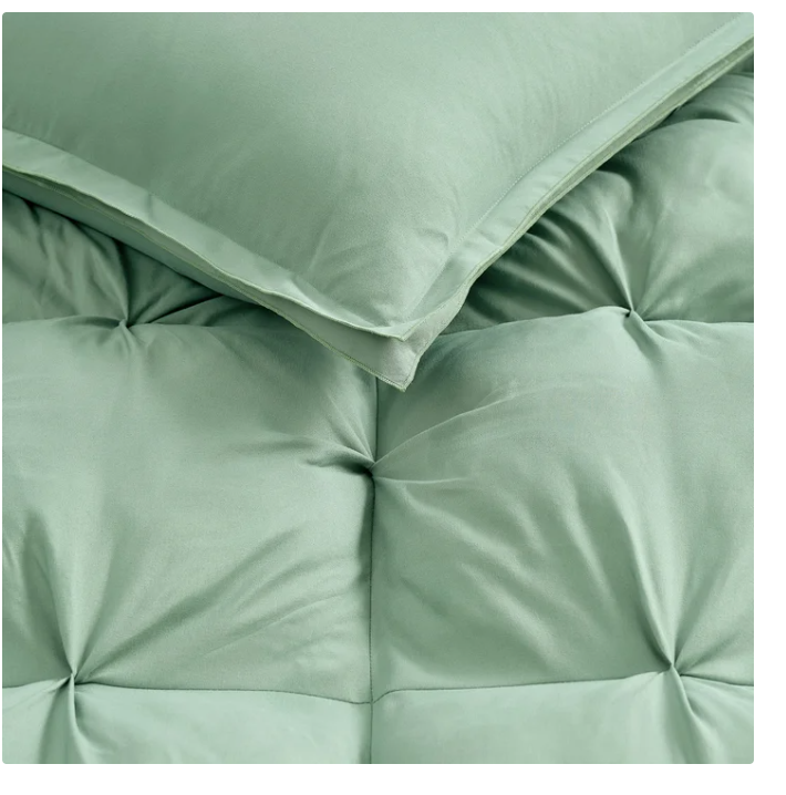 Casual Living Zuri Mega Puff 3-Pc Reversible Comforter Set, King Green 102"x92"