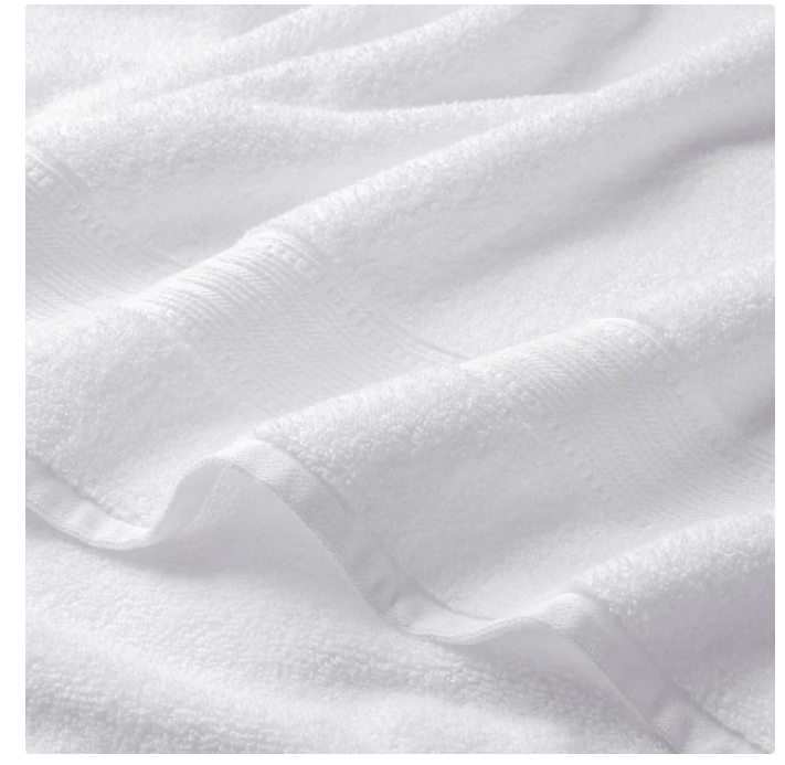 Soft 100% Hygro Cotton 4-Piece 2 Hand & 2 Washcloth Towel Set White- NEW