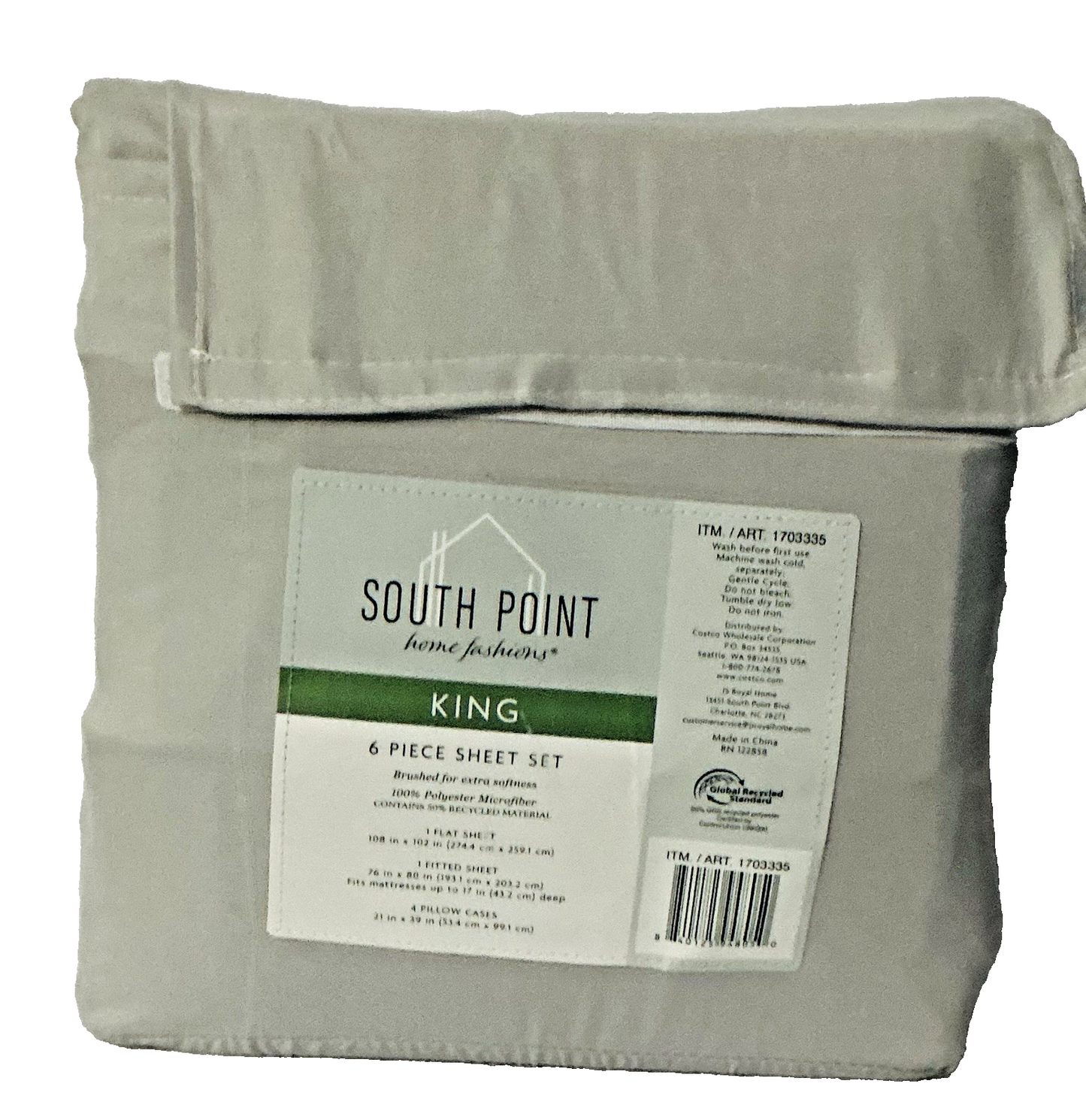 South Point Home Fashions 6 Piece Sheet Set -King Size