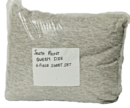 South Point Home Fashions Microfiber 6 Piece Sheet Set Queen -PO