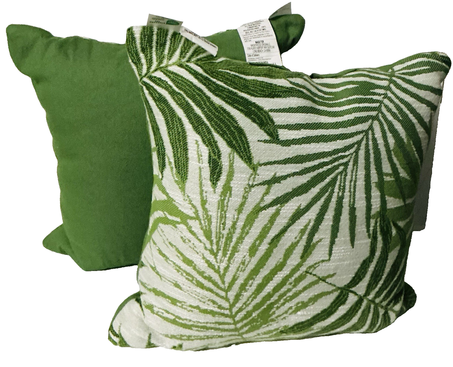 Brentwood Indoor /Outdoor Decorative Pillow Jacquard leaf