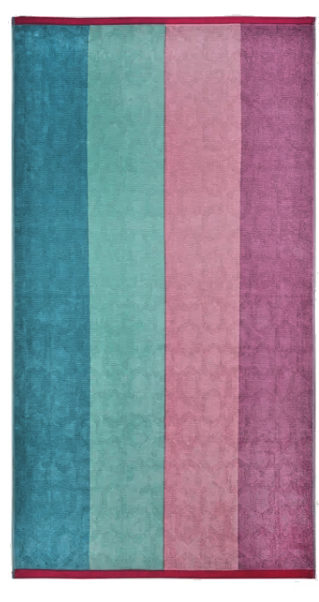 Fouta  Cotton Beach Towel - 40” W x 72” L -Geo Maize