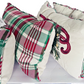 Oeko-Tex Christmas Holiday Tapestry Tree on Sled Pillow Home Decoration 4-Piece
