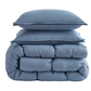 Casual Living Zuri Mega Puff 3-Pc Reversible Comforter Set, King BLUE  102"x92"