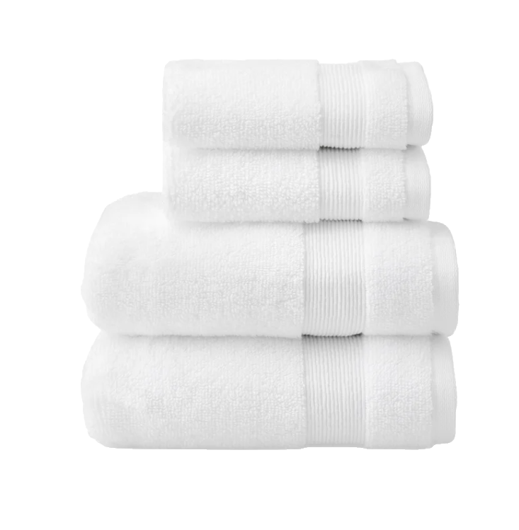 Purely Organic Cream 4-Piece Hygrocotton Towel Set Hand 16x30in Washcloths 13x1…
