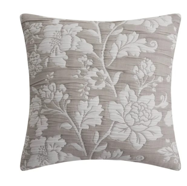 West Park Margueritte 5-piece Quilt Set, QUEEN SIZE - Floral BEIGE/TAUPE