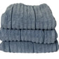 3-Pack WelHome  Bath Towels - Blue