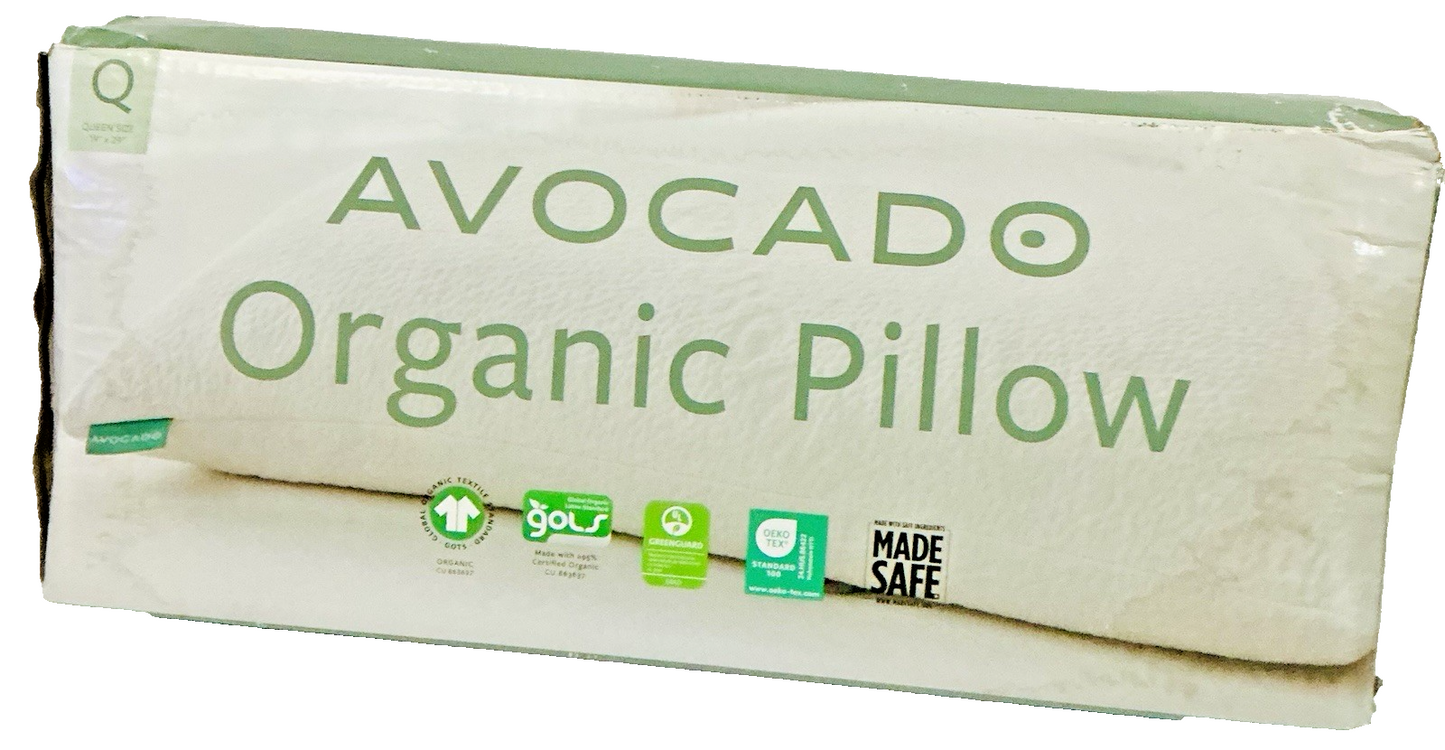 AVOCADO BRAND GREEN PILLOW QUEEN SIZE 19" X 29" 194229 CP