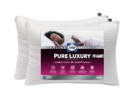 Sealy Sterling Pure Luxury Pillow, 2-pack