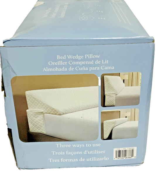 Costco Essential Comfort Bed Wedge Pillow, Queen Size
