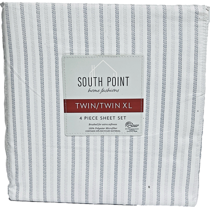 4-Piece Printed Sheet Set - Full/Twin| 17"" Extra Deep | Cool, Crisp, Breathable